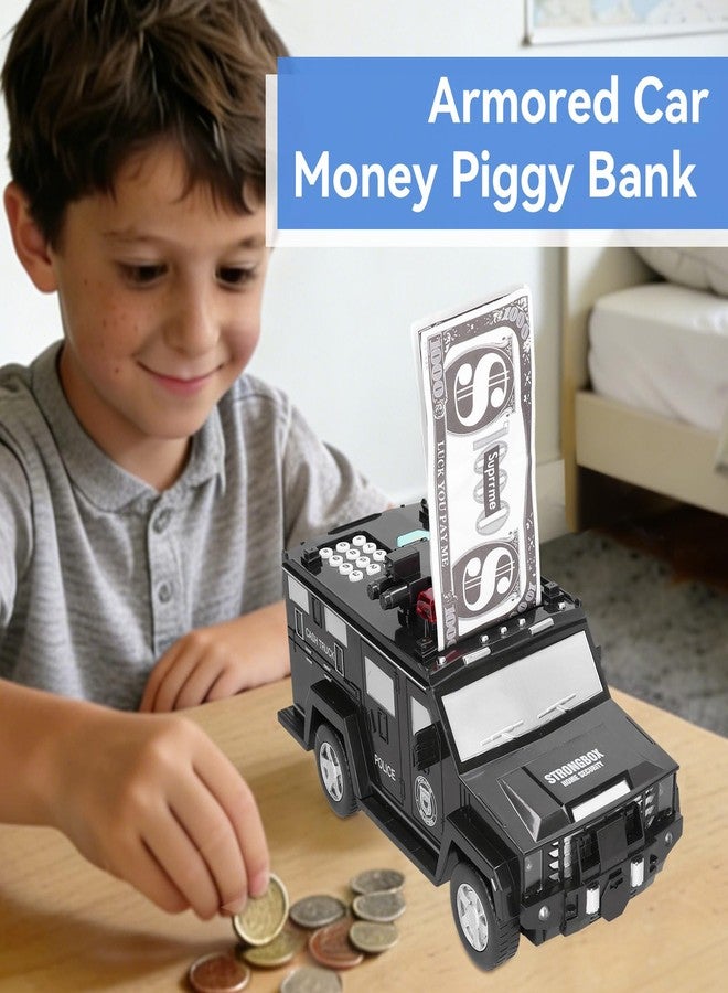 Beufee Armored Car Money Saving Box, Electronic Piggy Bank for Boys & Girls - Image 4
